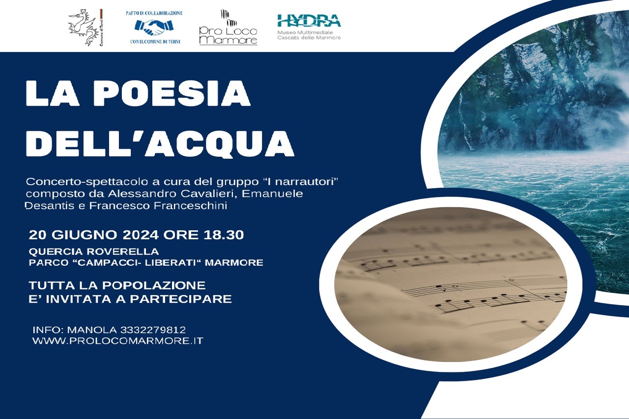 Scopri di più sull'articolo Il 20 giugno 2024 c’è “La poesia dell’acqua”