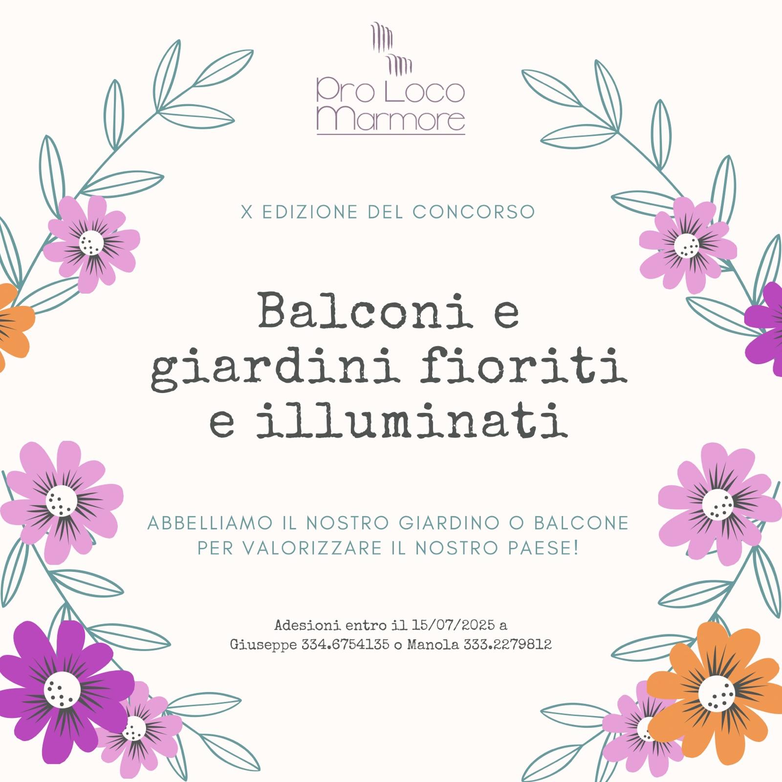 Scopri di più sull'articolo Concorso “balconi e giardini fioriti e illuminati” 2025